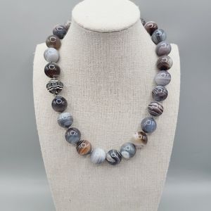 David Yurman Statement Couture Necklace With Agate And Moonstone